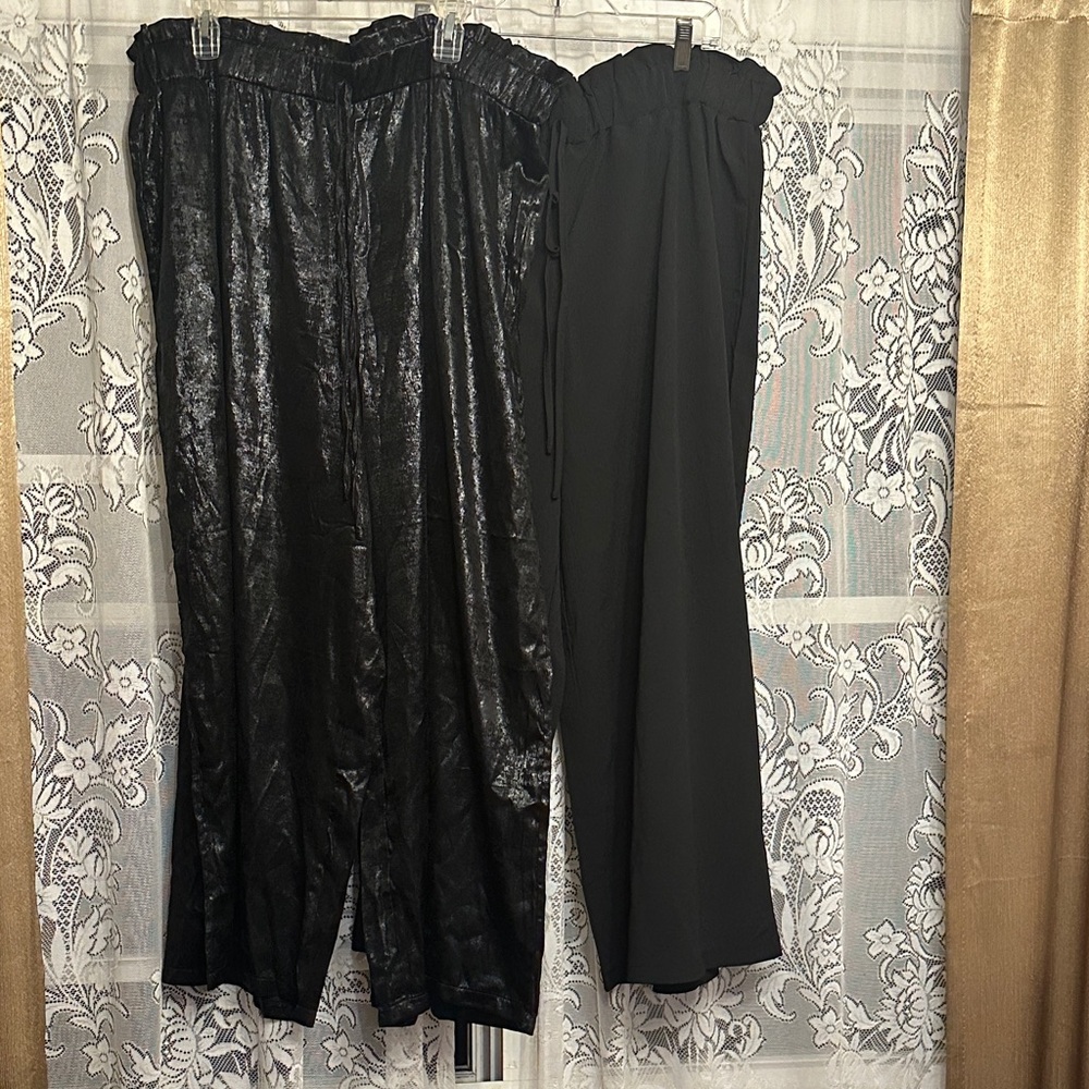 Black pants. Two pairs.